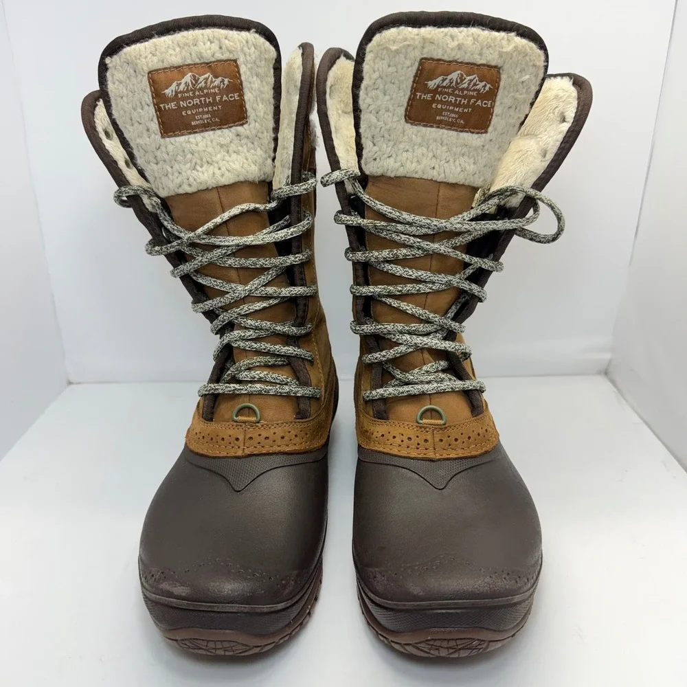 The North Face Shellista Boots Womens 9 Lace Luxe Brown Waterproof NF00CVX2